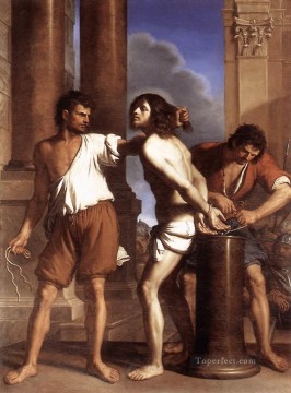verspottung christi Ölbilder verkaufen - Die Geißelung Christi Guercino